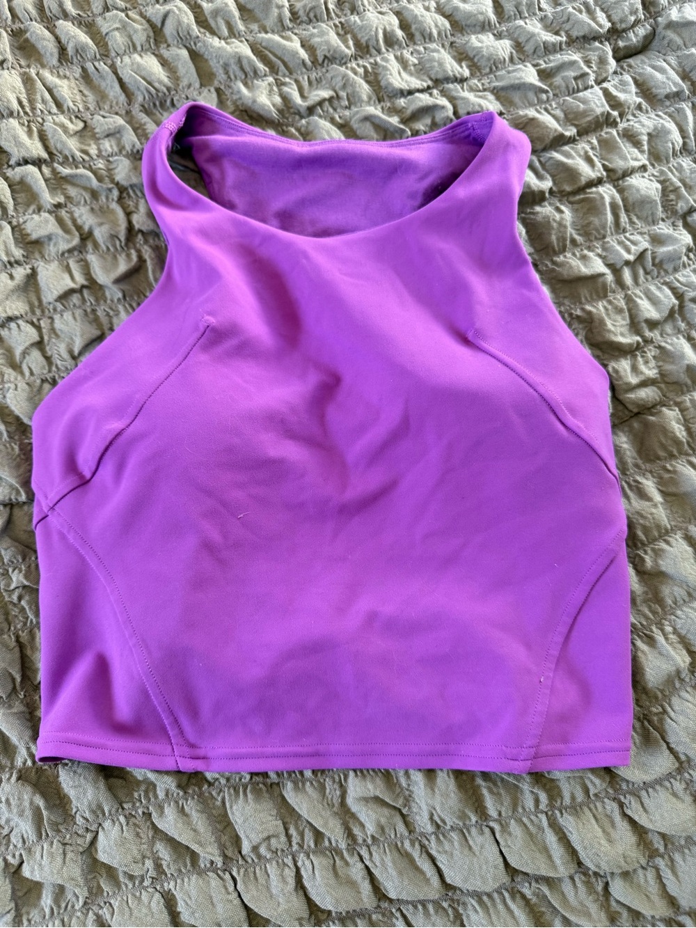 Lululemon Magenta Purple Bra Tank Top Built-In Cups Size 6 Like New